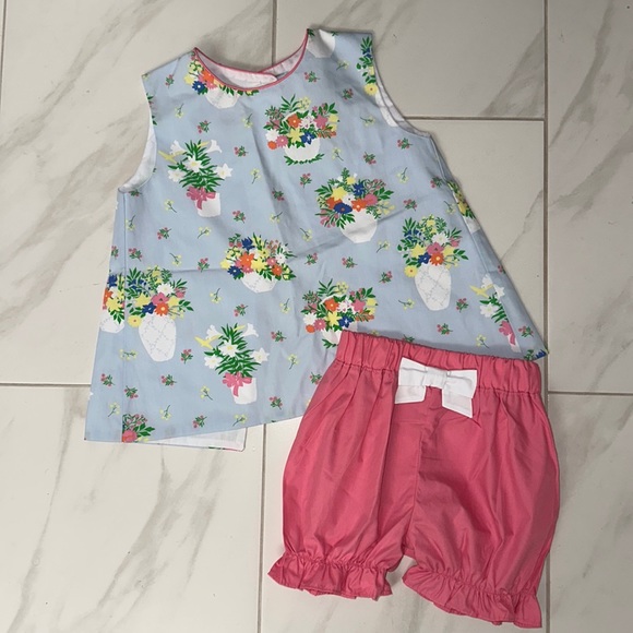 The Beaufort Bonnet Company NEW Lucy Boone Bloomer Set Uplifting Lillies TBBC 5 - Picture 3 of 7